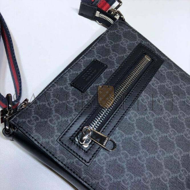 GUCCI BLACK SMALL MESSENGER BAG 523599 (23.5*21*4.5cm) GUCCI BLACK SMALL MESSENGER BAG 523599 (23.5*21*4.5cm)